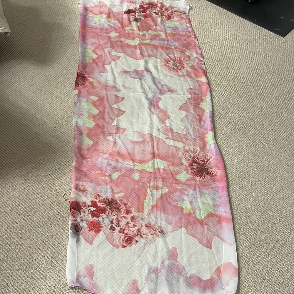 Tahari 100% silk scarf.